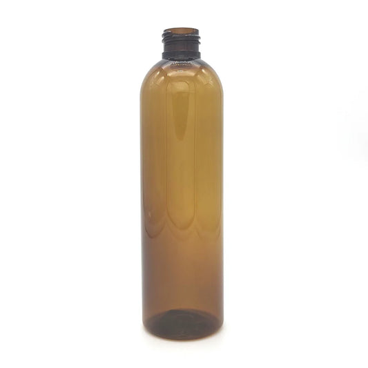 10oz Amber Pet Bottle with Disc Top Cap