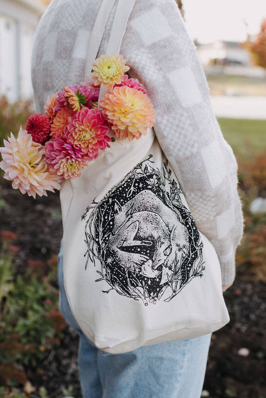 Sleeping Foxes Tote Bag