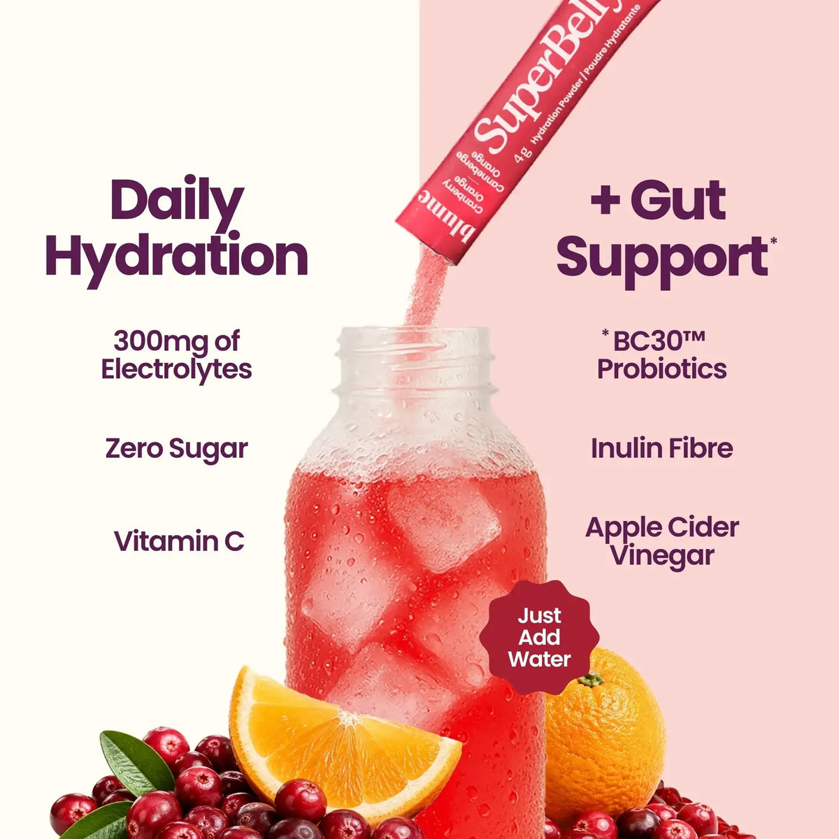 Blume - Superbelly Cranberry Orange | Electrolytes | Gut Health