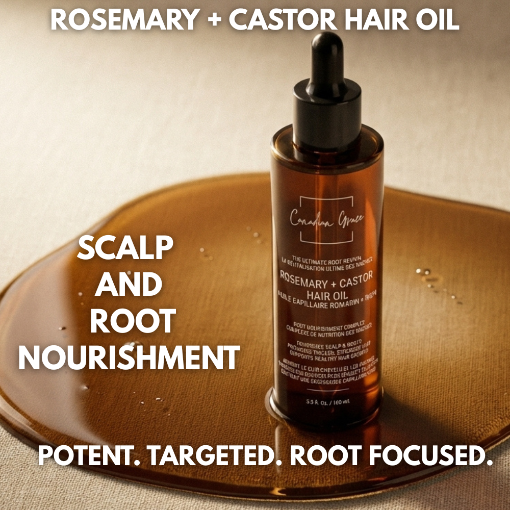 Rosemary + Castor Hair Oil  - The Ultimate Root Revival