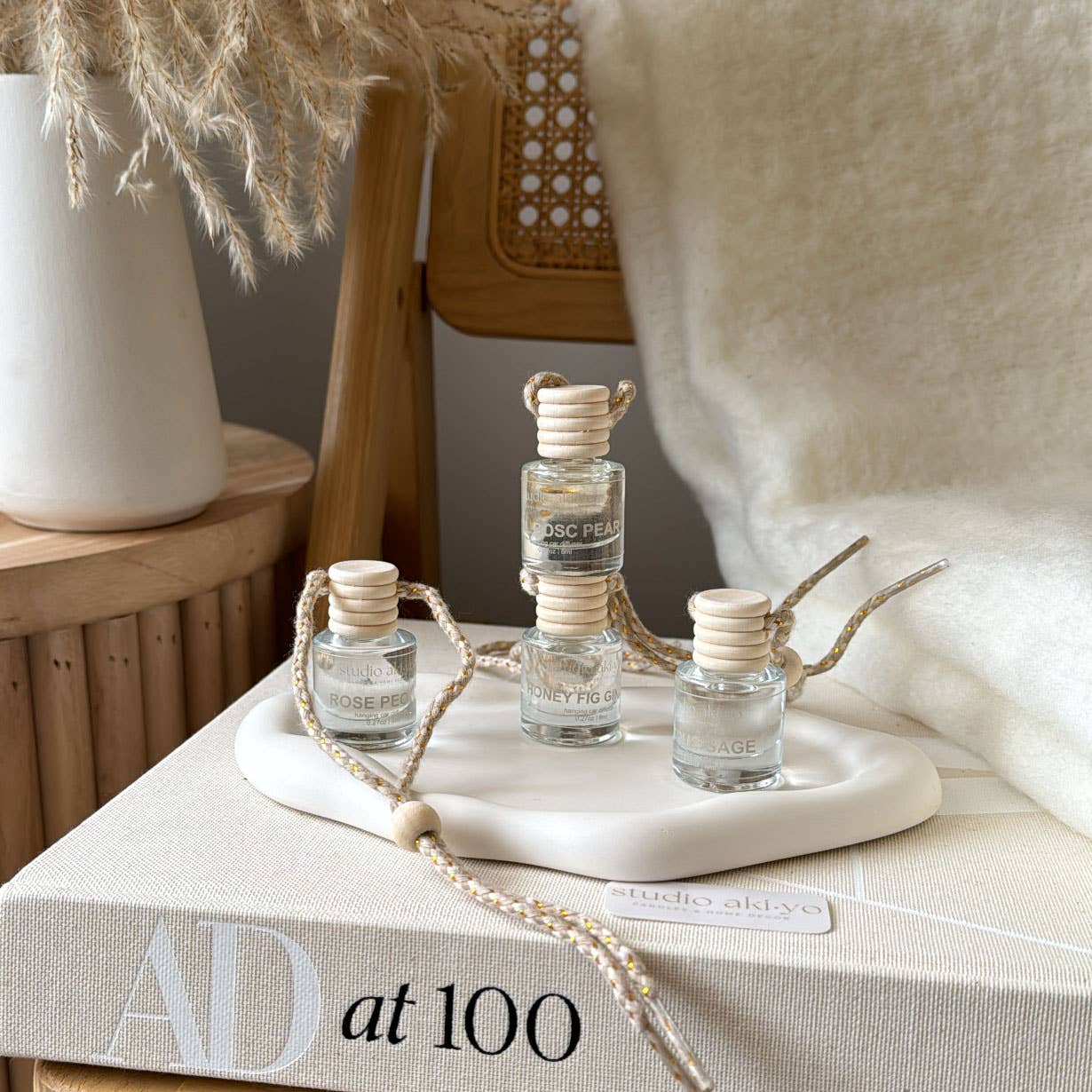 White Fir Peach Car Diffuser | Woodsy Winter