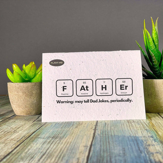 Table Of Fathers Plantable Greeting Card