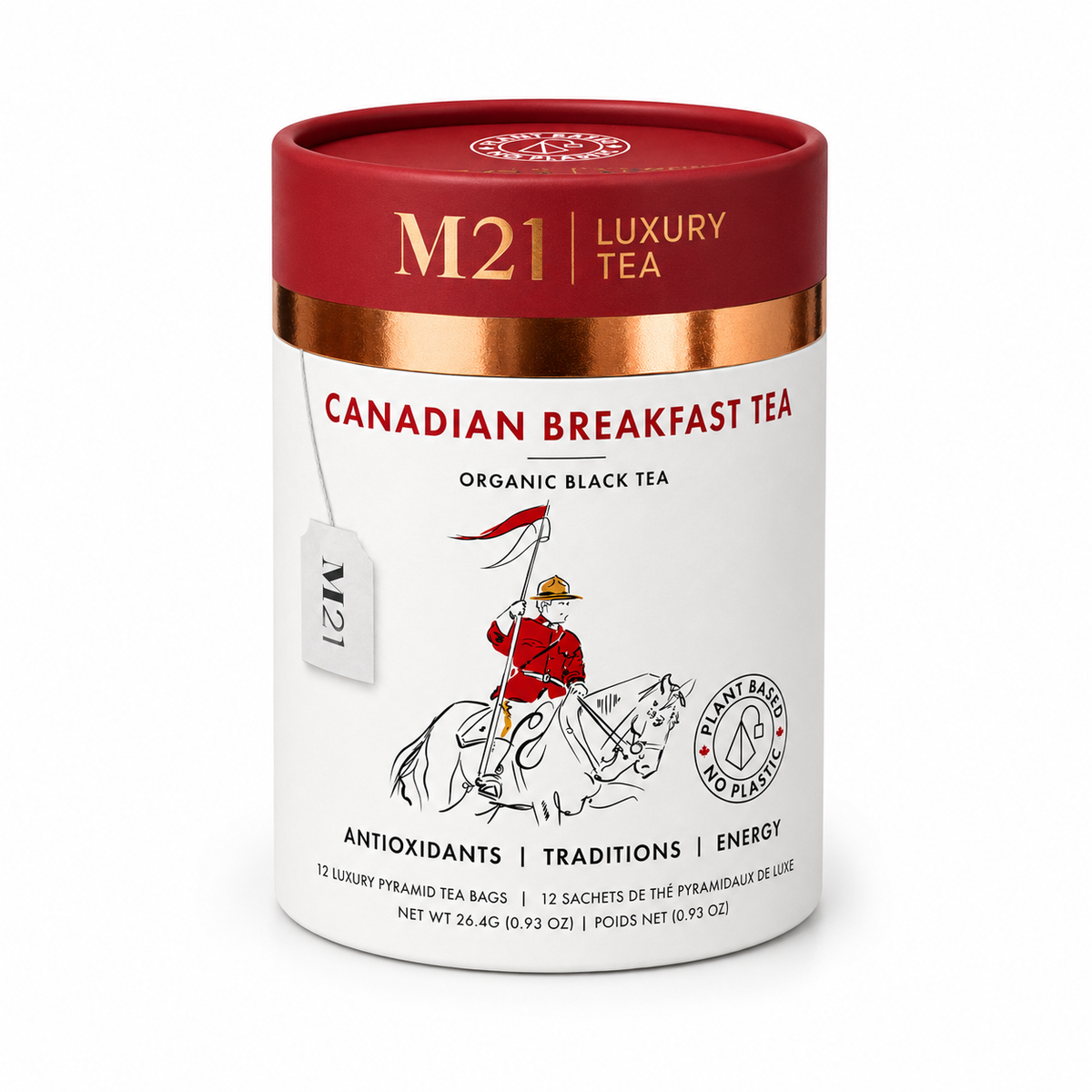 Tega Organic Tea - Canadian Breakfast Luxury Black Tea | Canadian | 12ct