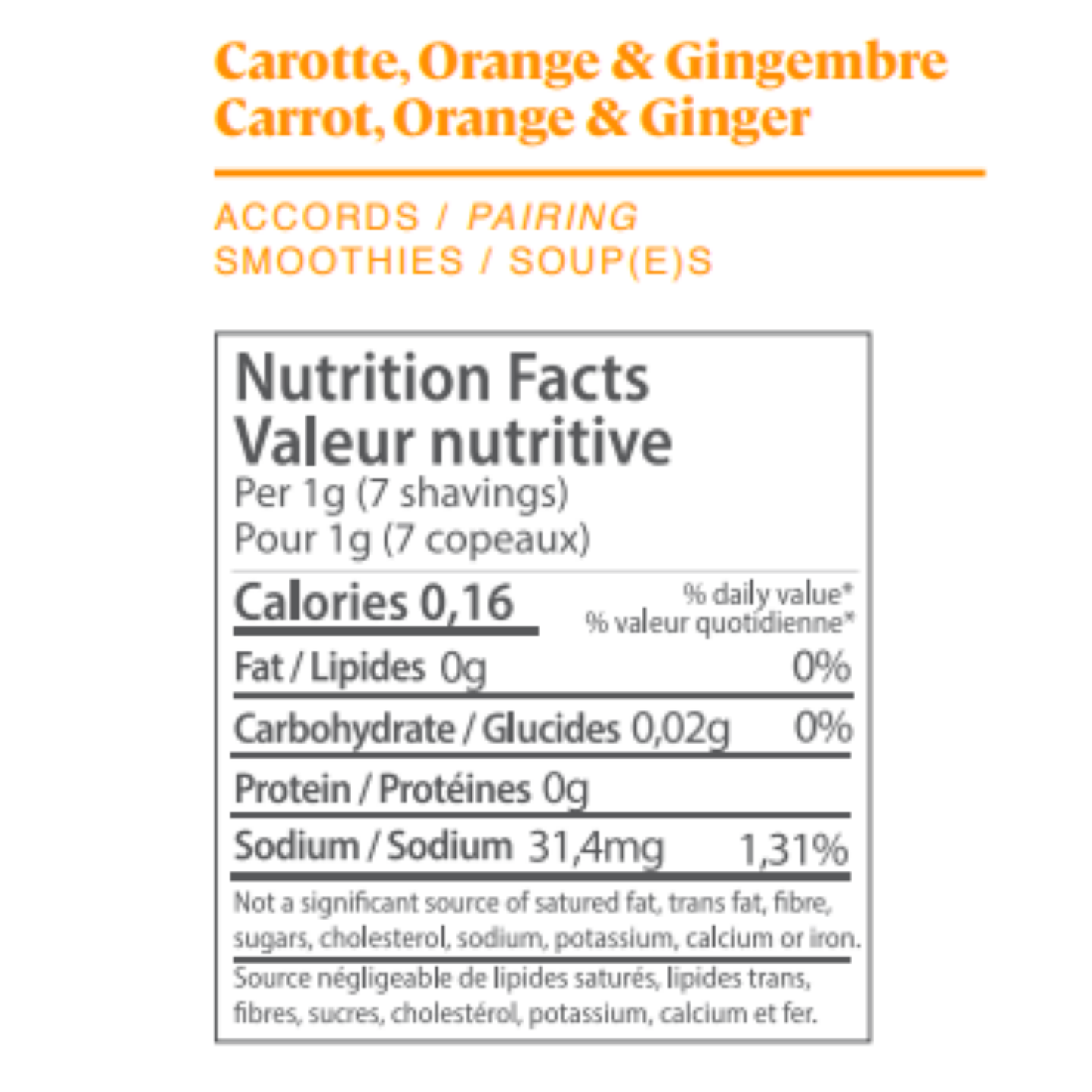 Carrot Orange Ginger - Single Box (1 Crayon + 1 Sharpener)