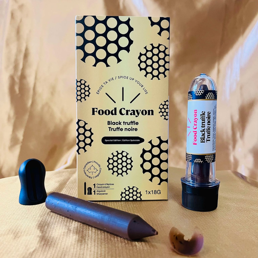 NEW Black Truffle - Single Box (1 Food Crayon + 1 Sharpener)