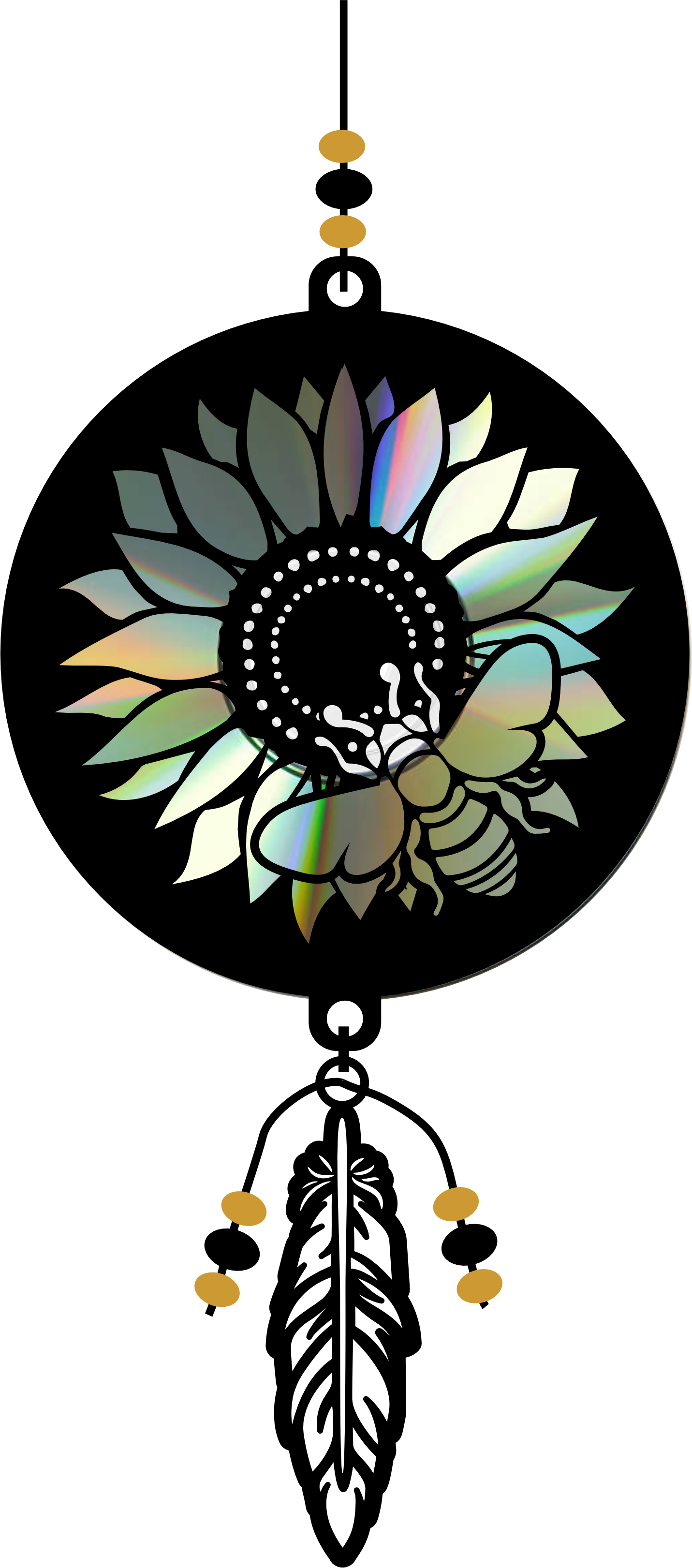 SUN001 Suncatcher kit - Sunflower with Bee