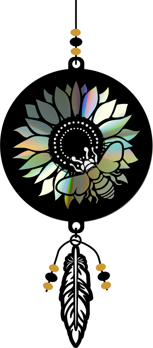 SUN001 Suncatcher kit - Sunflower with Bee