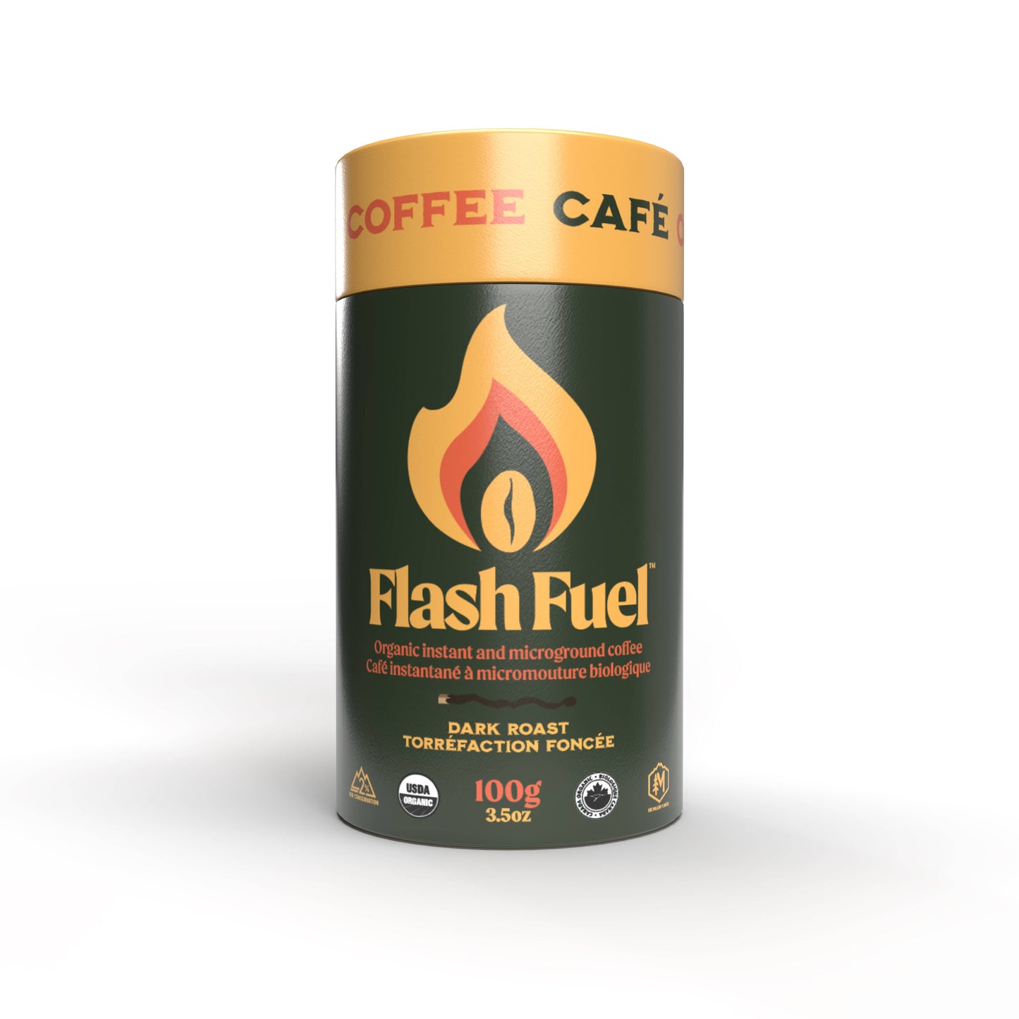 Flash Fuel Organic Instant Coffee - Bulk Canisters (DARK)