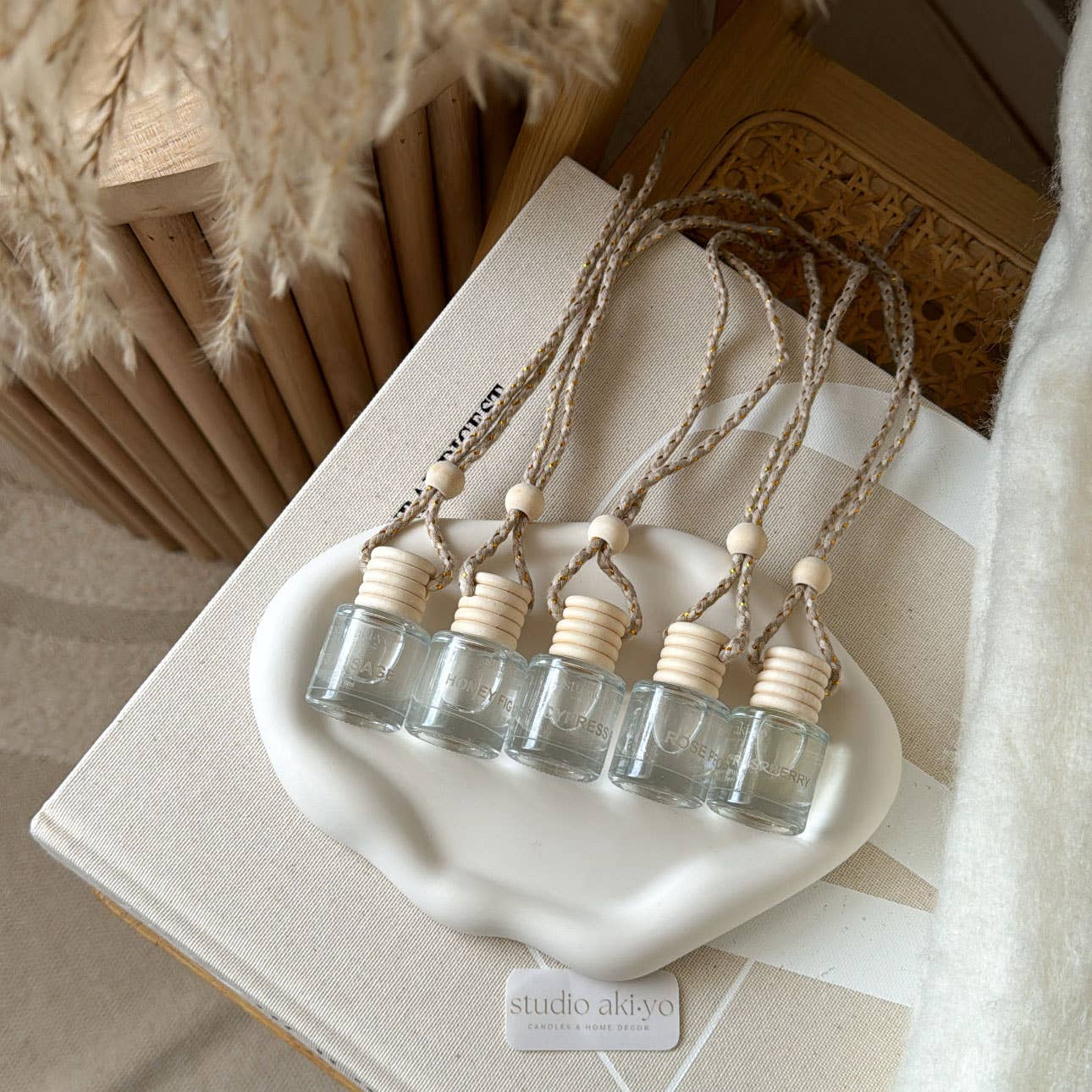 White Fir Peach Car Diffuser | Woodsy Winter