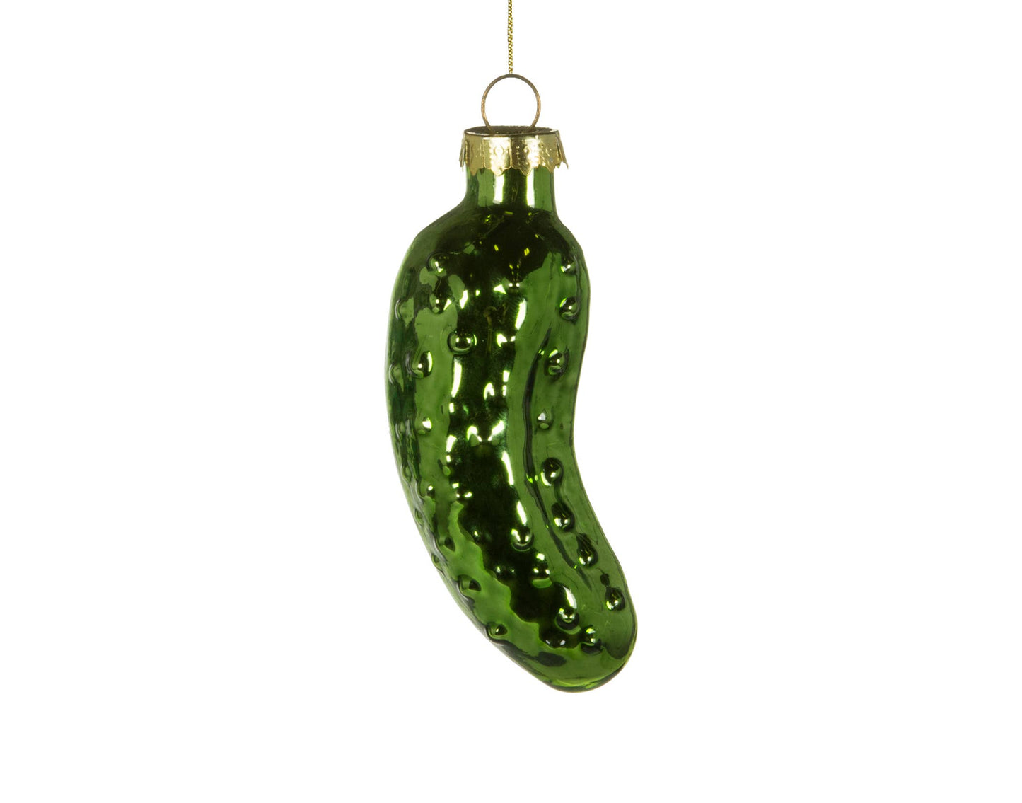3.5" Shiny Glass Pickle Ornament