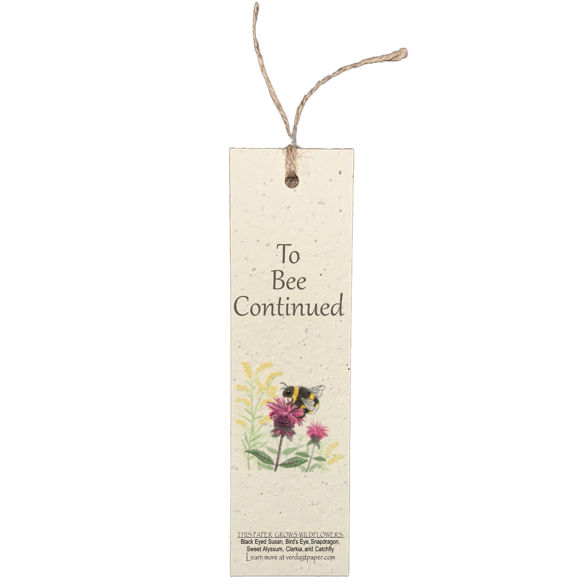 Verdant Paper Co. - To Bee Continued - Bookmark