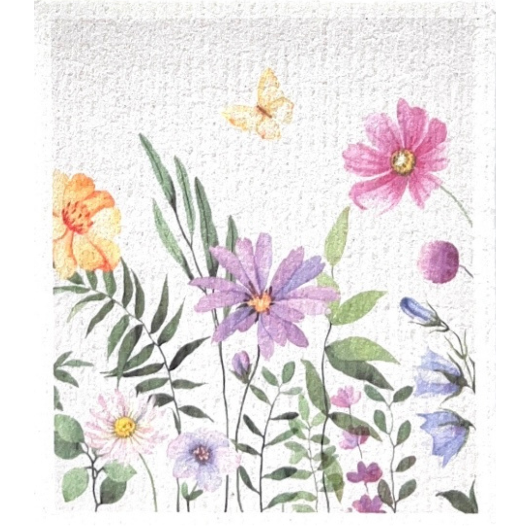 Swedish dishcloth Floral Mix-4