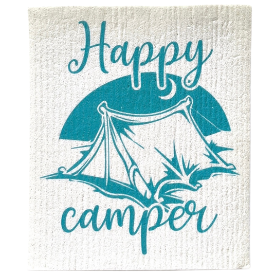 Swedish dishcloth Happy Camper Tent