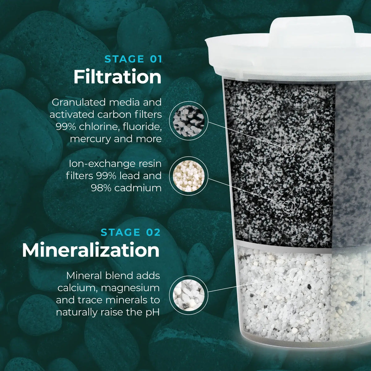 Santevia - Glass Water System w/MINA Fluoride Filter
