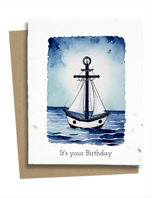 Nautical Theme Birthday Card