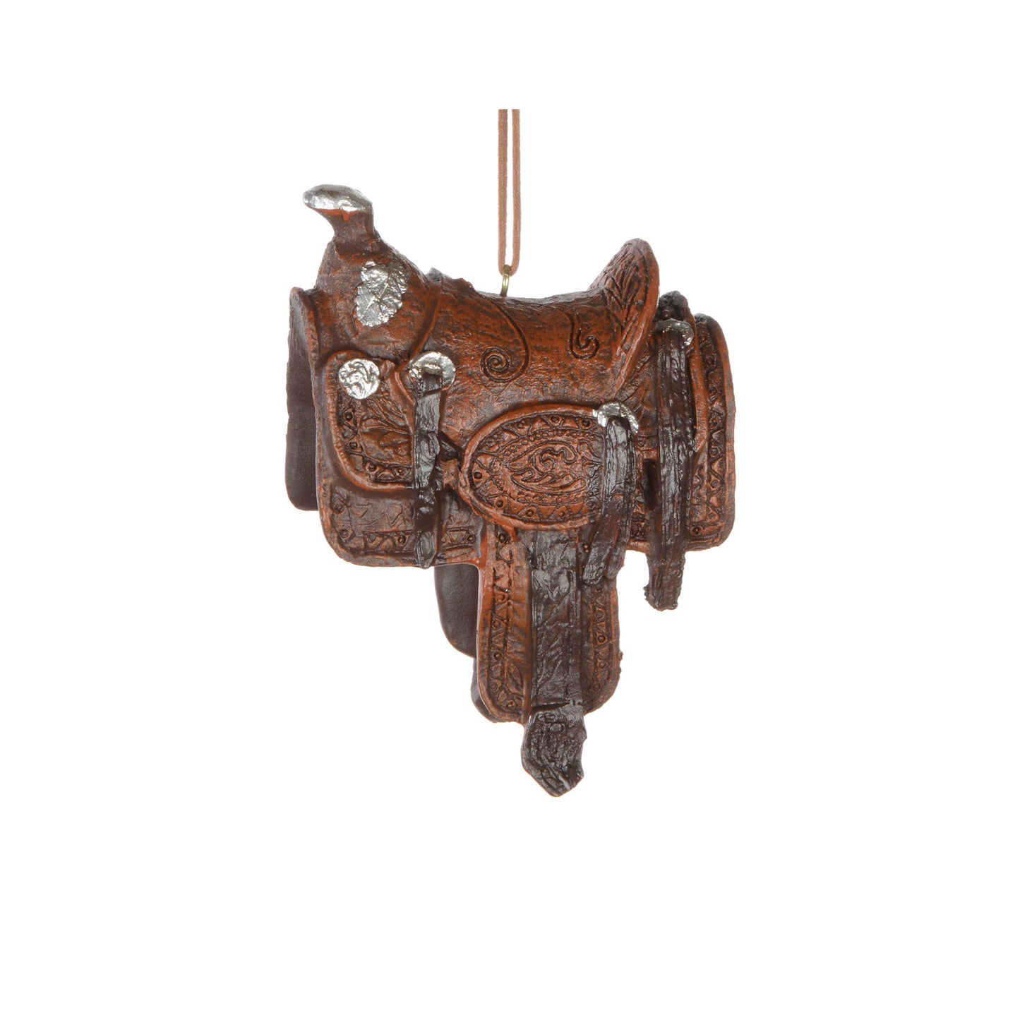 4" Western Saddle Ornament