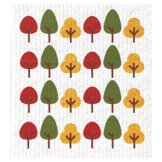 Swedish Dishcloth Autumn Trees