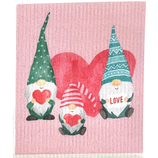 Swedish dishcloth Gnomes Love