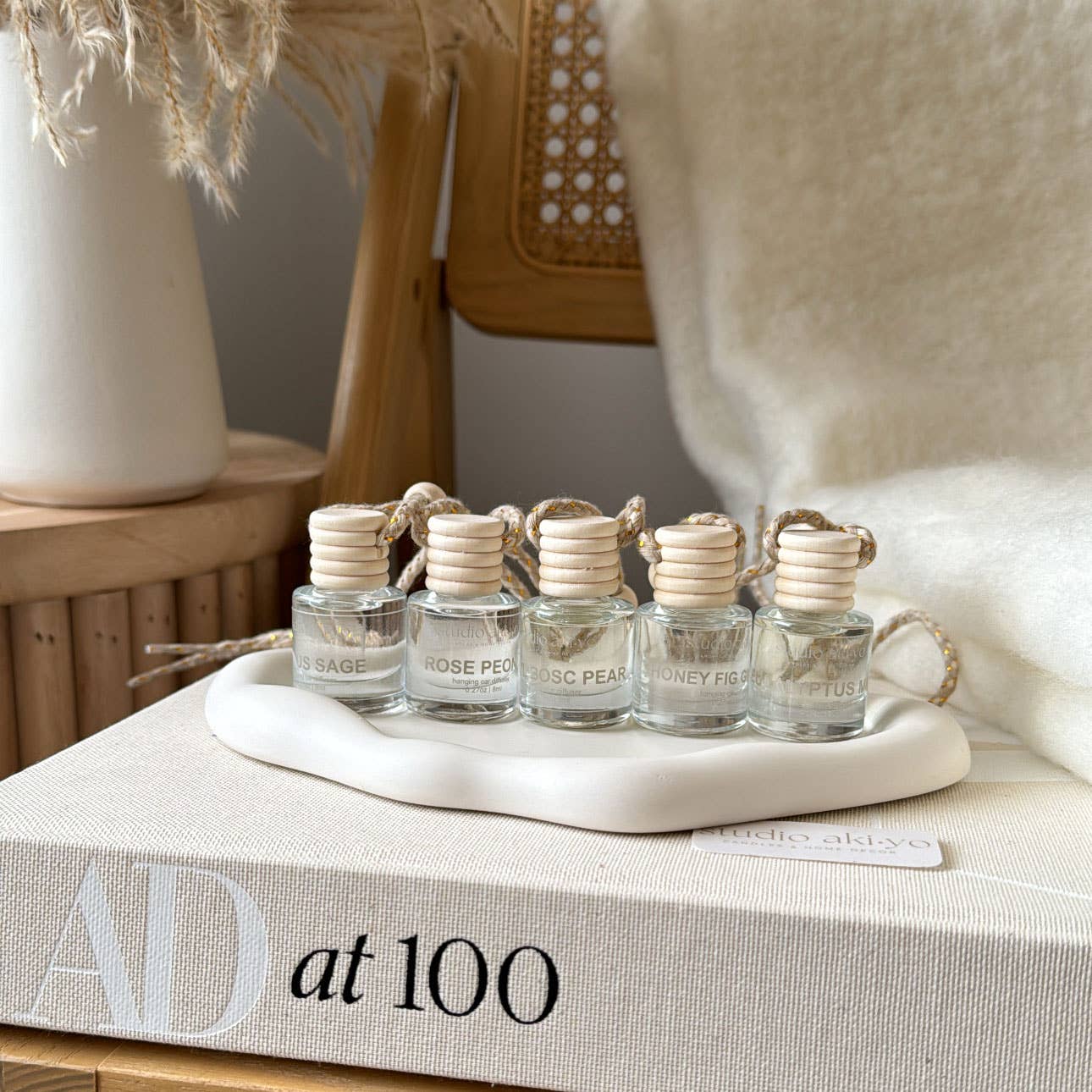 White Fir Peach Car Diffuser | Woodsy Winter
