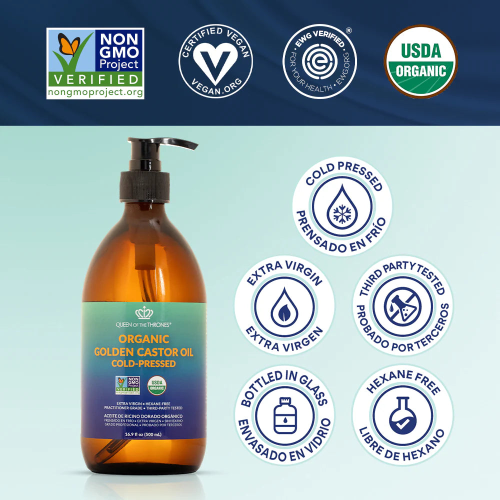Organic Golden Castor Oil 250mL