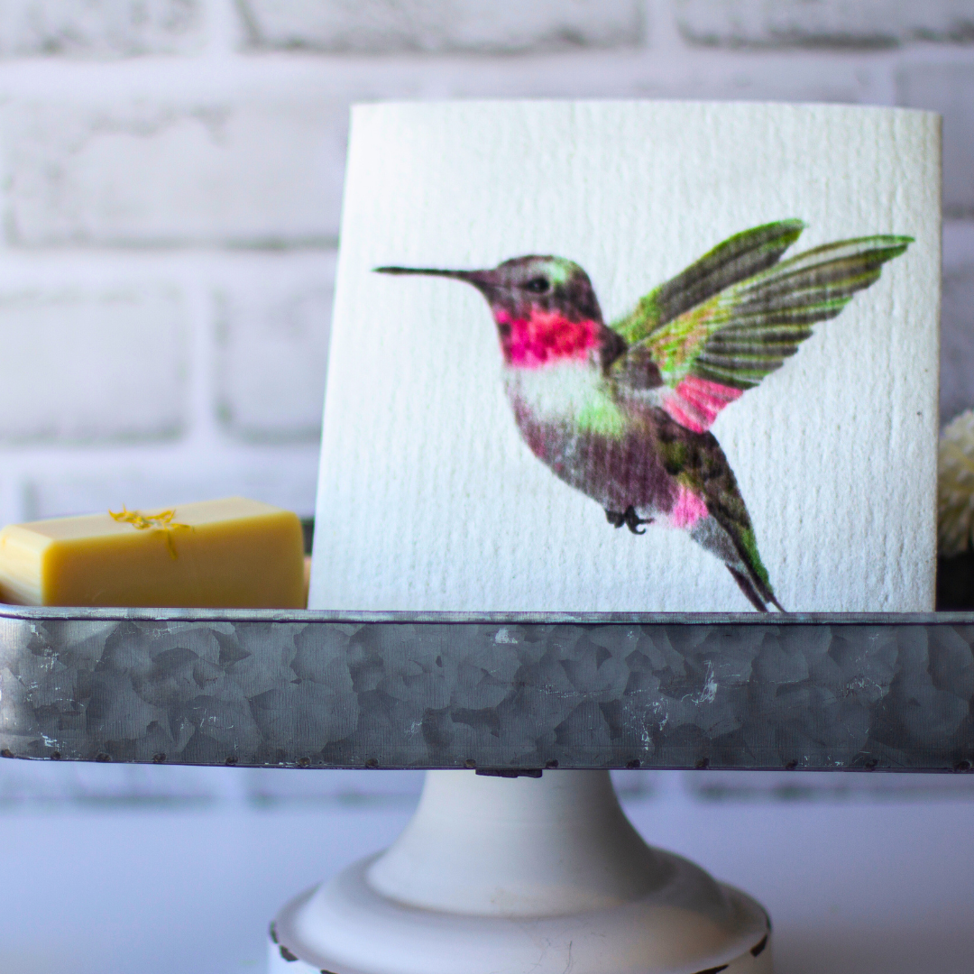 Swedish dishcloth Bird Hummingbird