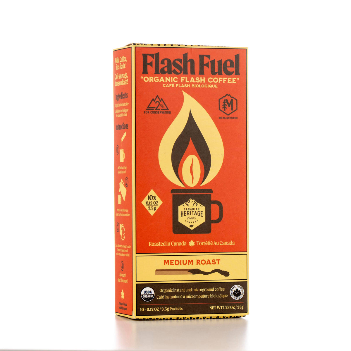 Flash Fuel Organic Instant Coffee - Matchbox - Medium Roast