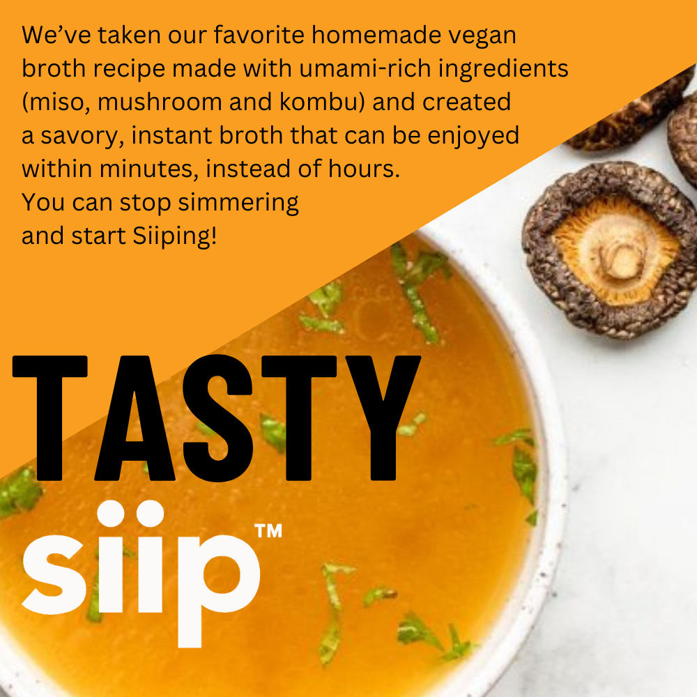 Siip - Vegan Mushroom Broth- Shiitake, Lion's Mane + Chaga- 4 Pack