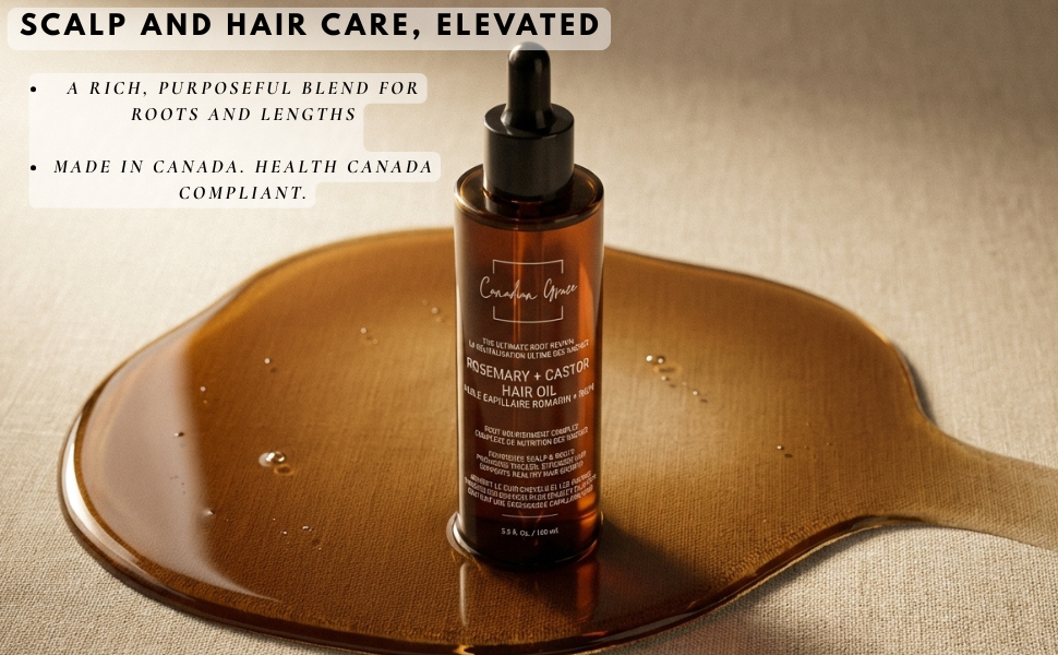 Rosemary + Castor Hair Oil  - The Ultimate Root Revival