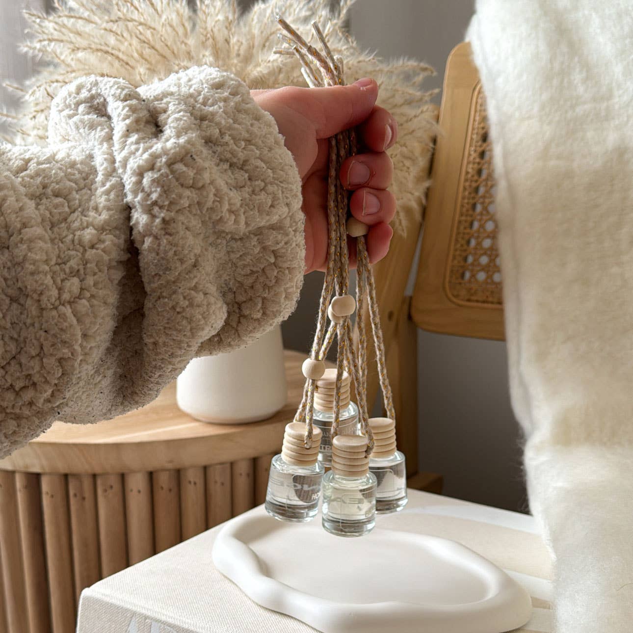 White Fir Peach Car Diffuser | Woodsy Winter