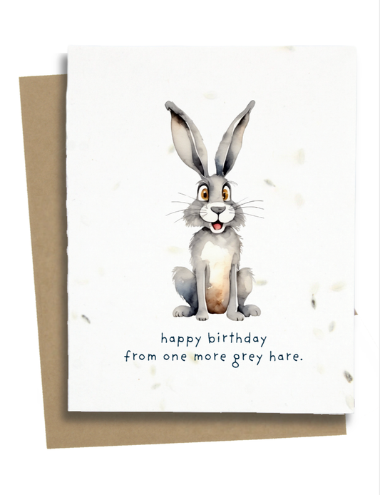 Happy Birthday Hare Card