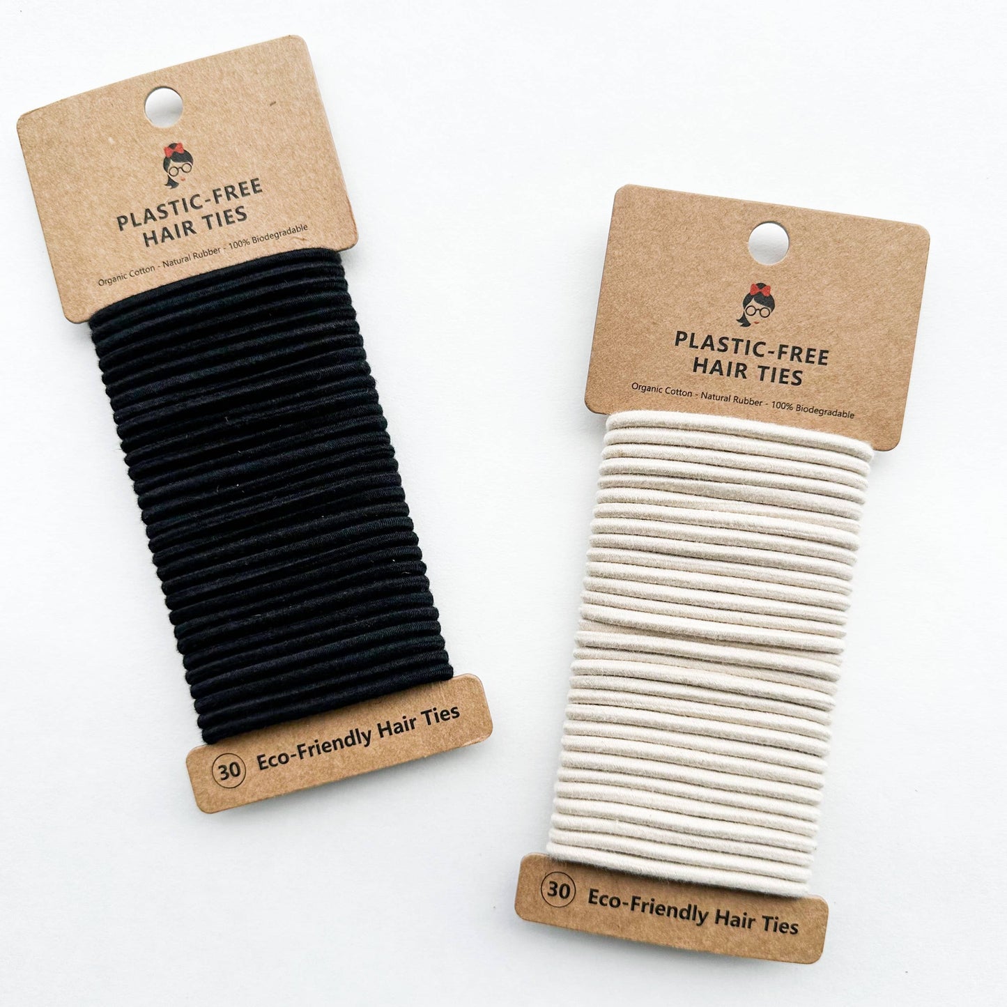 Organic Biodegradable Plastic Free Hair Ties