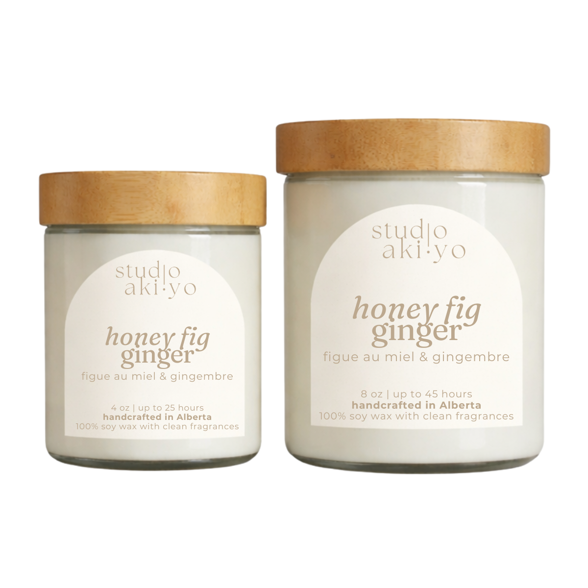 Studio Akiyo - Honey Fig Ginger Soy Wax Candle | Hygge Home