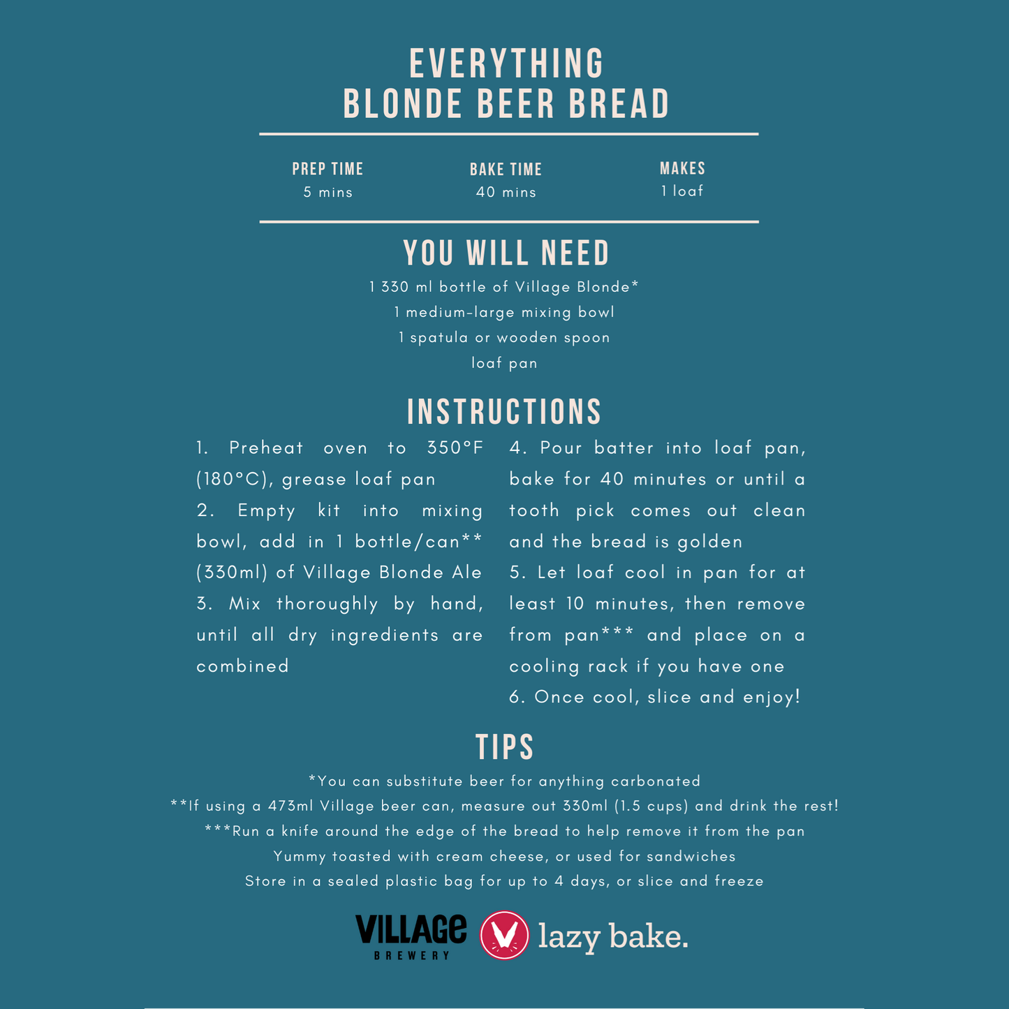 Everything Blonde Beer Bread