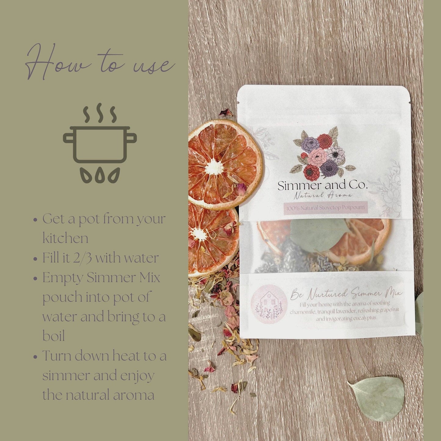 Be Nurtured Simmer Pot Mix, Limited Edition Mother’s Day Aroma