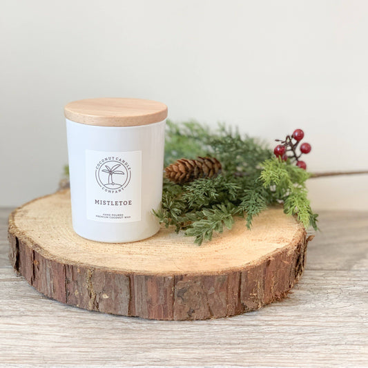 Mistletoe Scented Coconut Wax Tin Candle