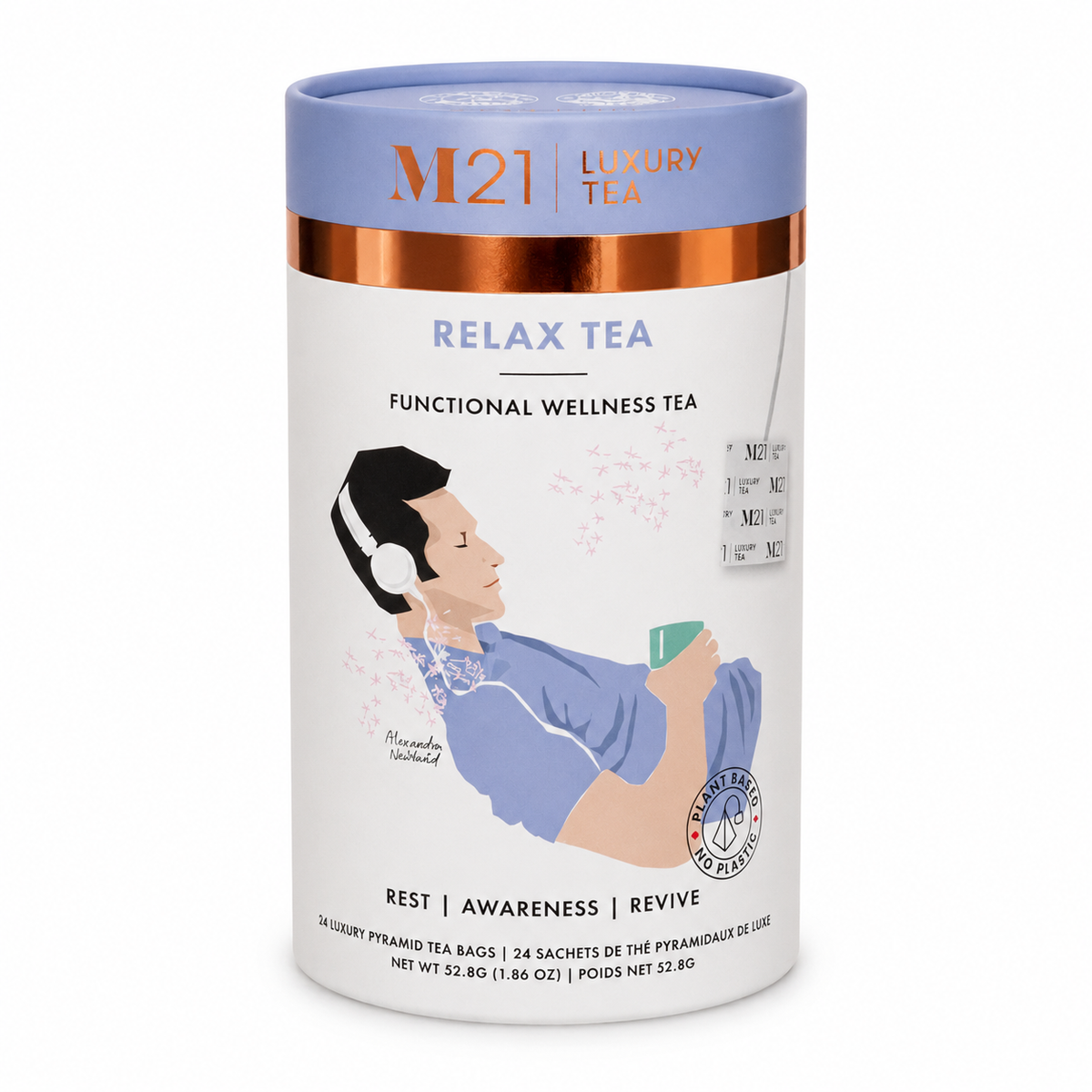 Tega Organic Tea - Relax Luxury Herbal tea | Canadian | 24ct