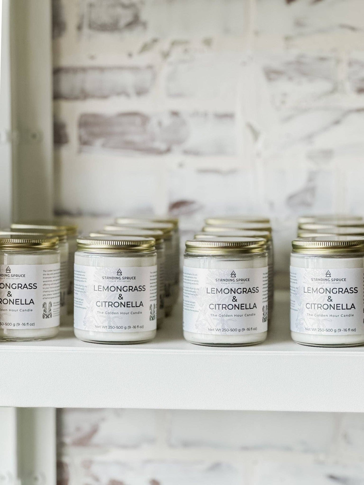 Standing Spruce Lemongrass & Citronella artisan candle