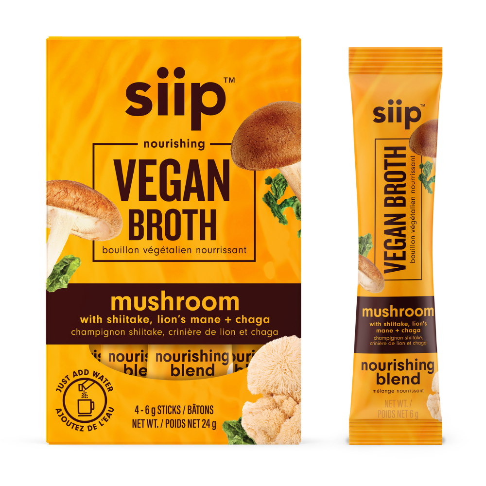 Siip - Vegan Mushroom Broth- Shiitake, Lion's Mane + Chaga- 4 Pack