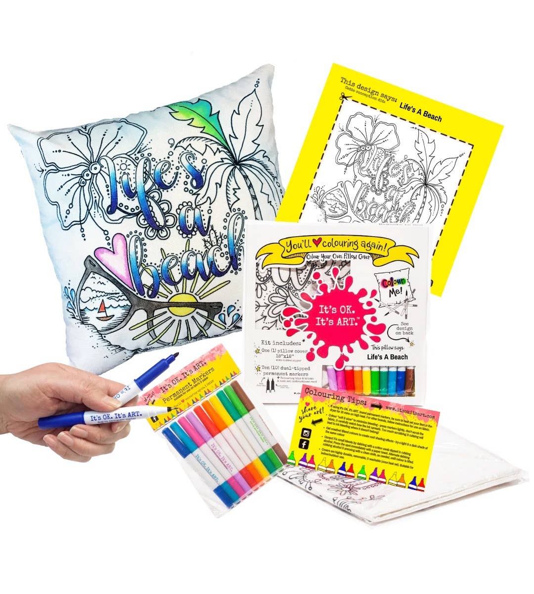 Life's a Beach DIY Craft Coloring Kit