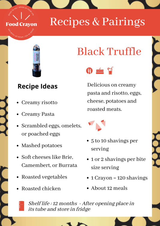 NEW Black Truffle - Single Box (1 Food Crayon + 1 Sharpener)