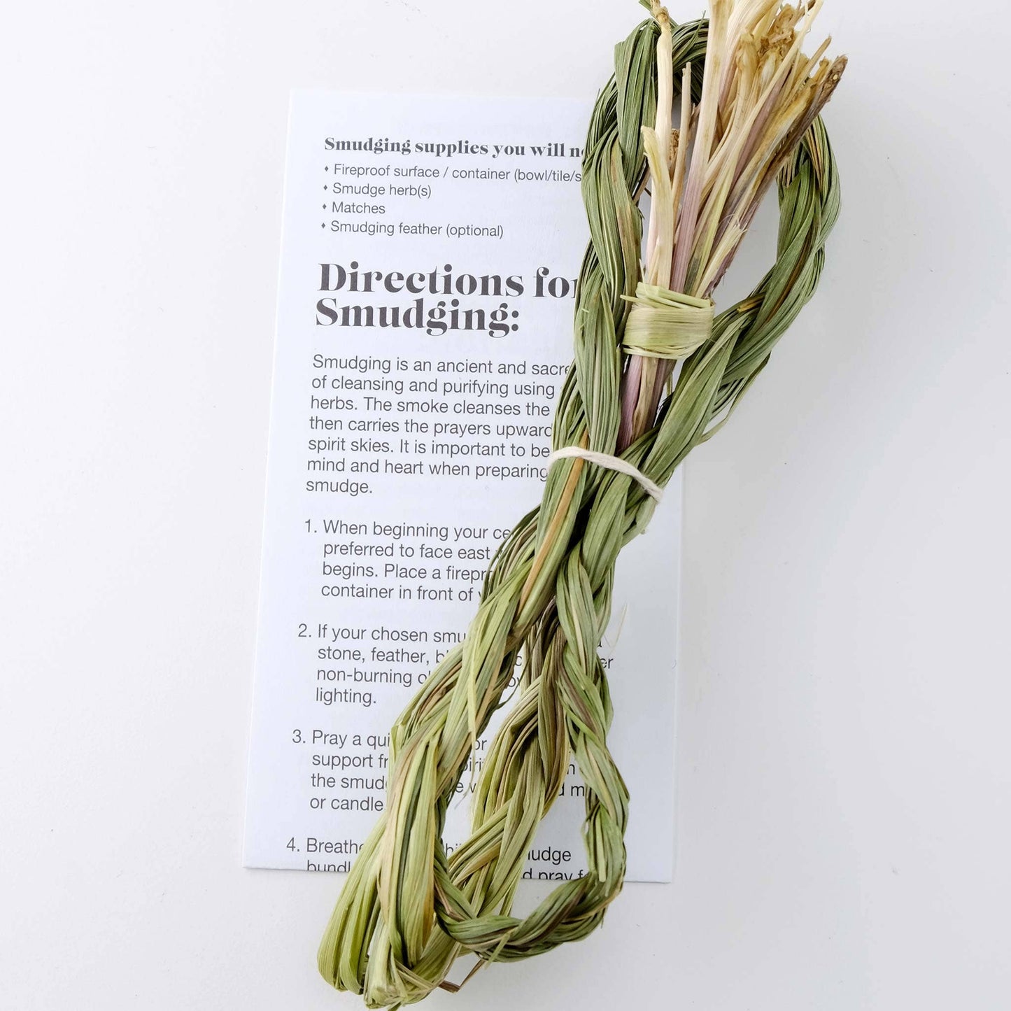 Smudge - Sweet Grass Braid