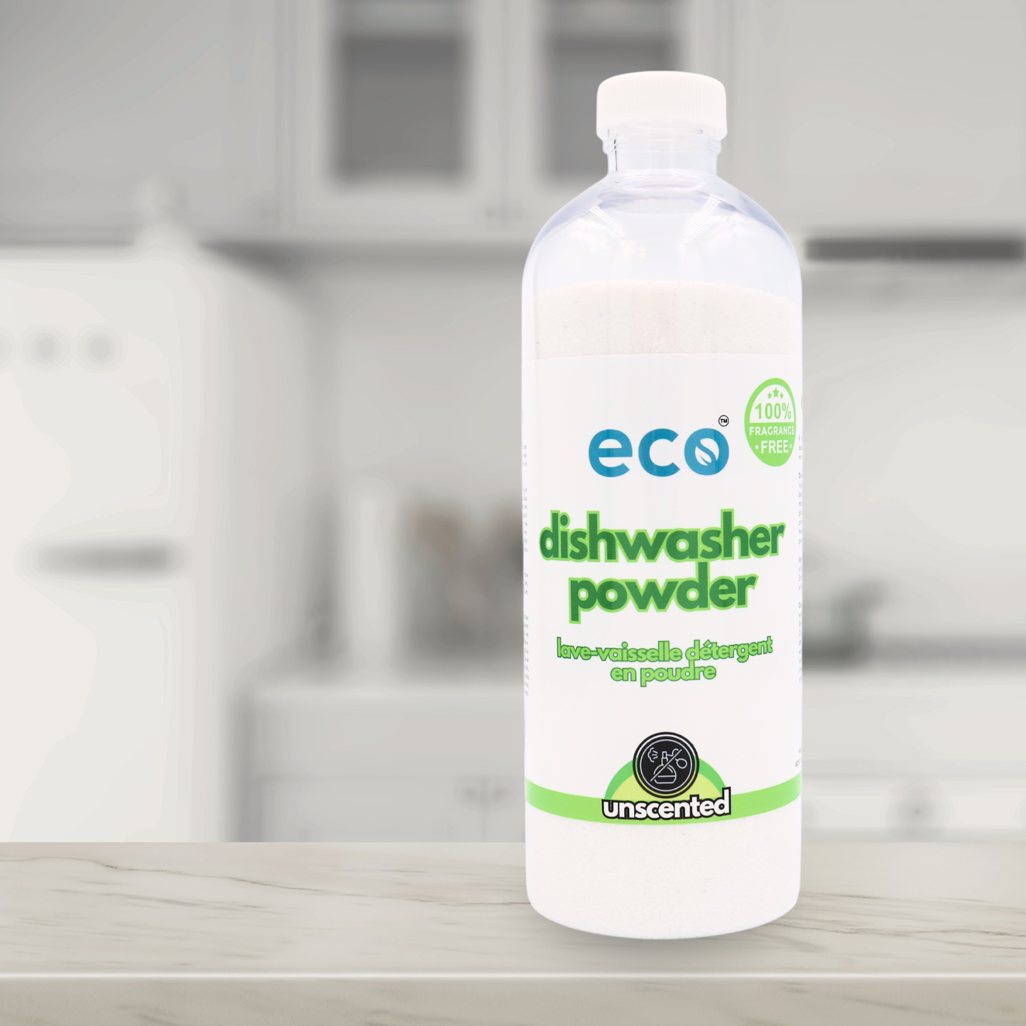 Eco Dishwasher Powder Detergent - Unscented (500ml)