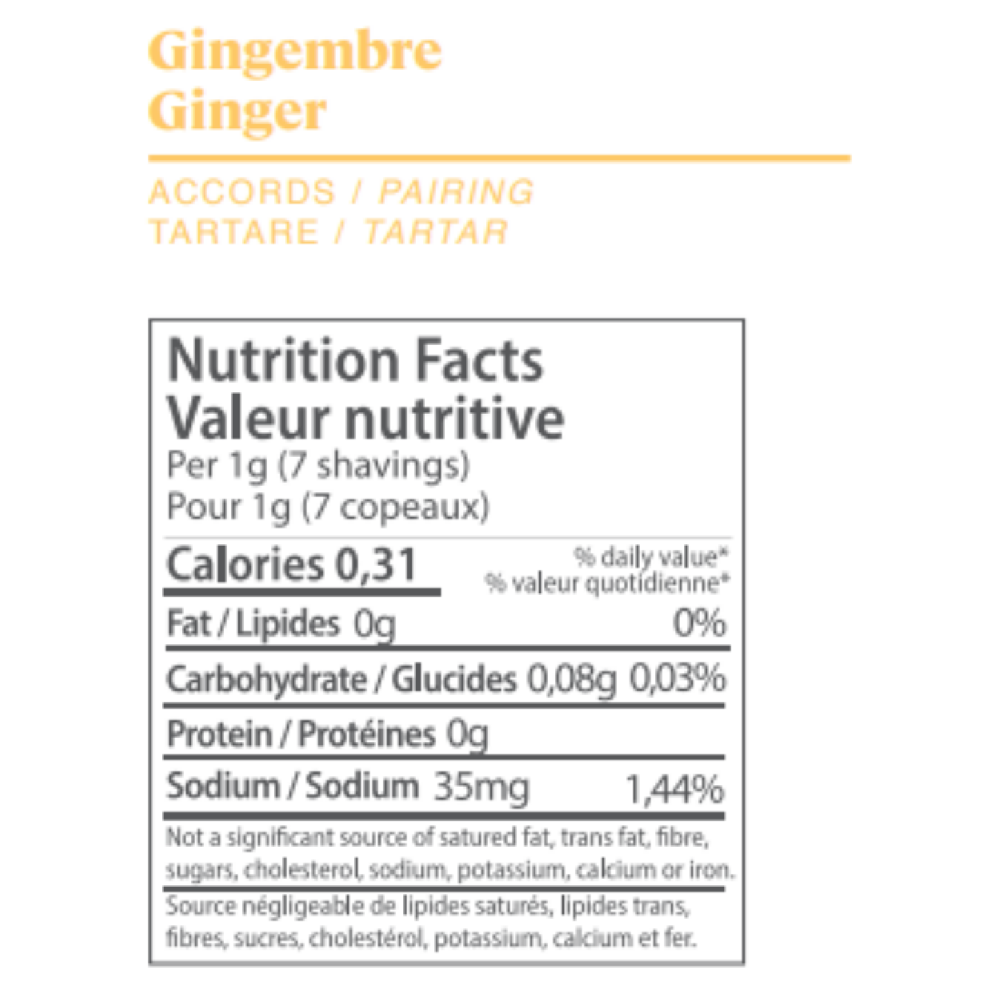 Ginger - Single Box (1 Food Crayon + 1 Sharpener)