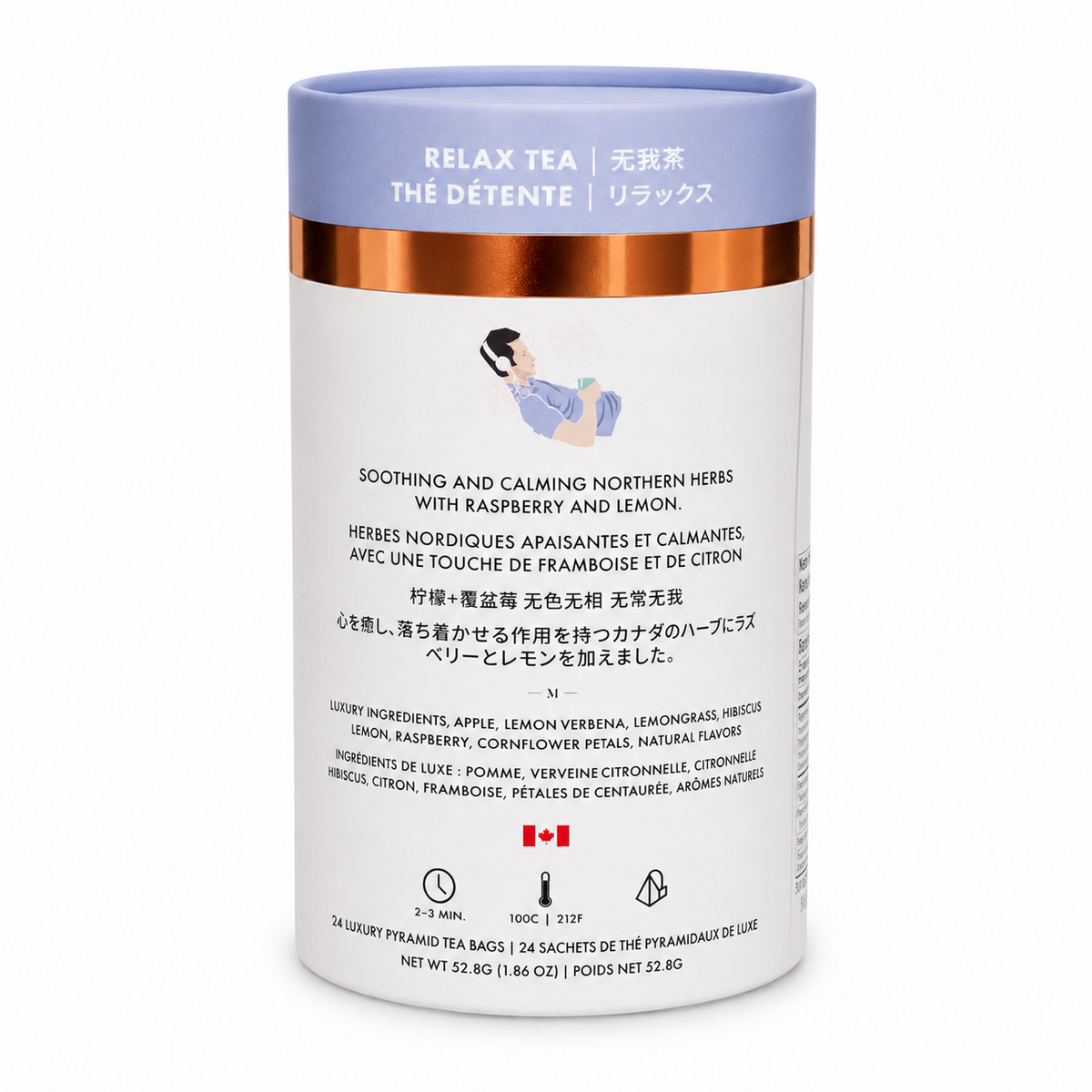 Tega Organic Tea - Relax Luxury Herbal tea | Canadian | 24ct