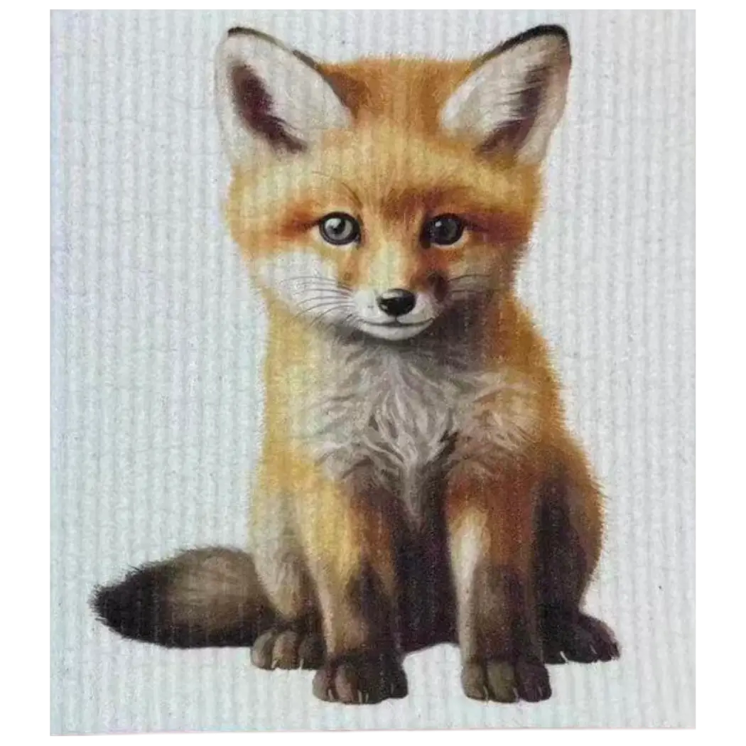 The Good Kitchen - Swedish Dishcloth Wildlife Baby Fox