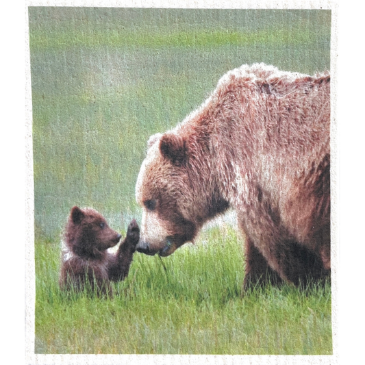 Swedish dishcloth Mama Bear & Cub