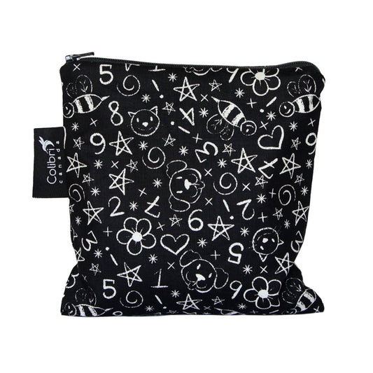 Chalkboard Reusable Snack Bag - Large