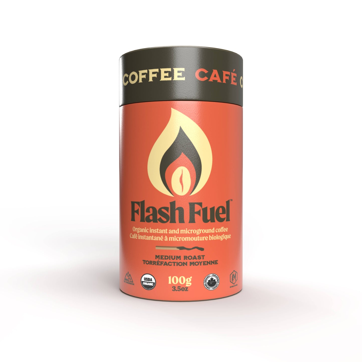 Flash Fuel Organic Instant Coffee - Bulk Canisters (MEDIUM)