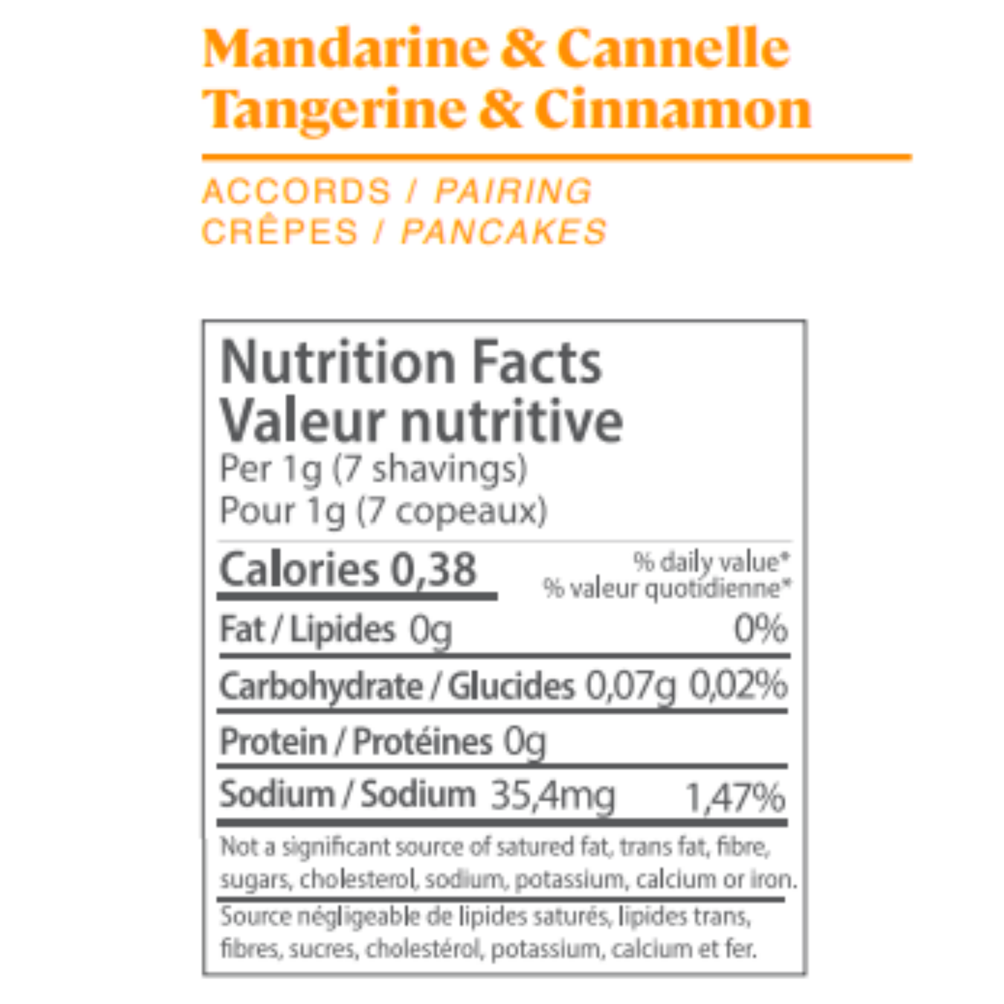 Tangerine Cinnamon -Single Box (1 Food Crayon + 1 Sharpener)