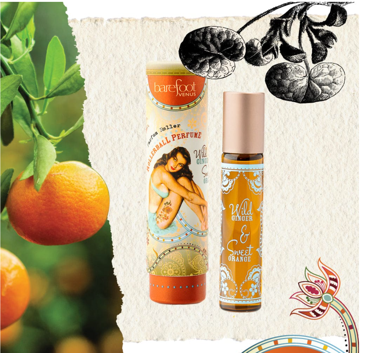 Ginger & Sweet Orange | Roll on Perfume Oil with Jojoba